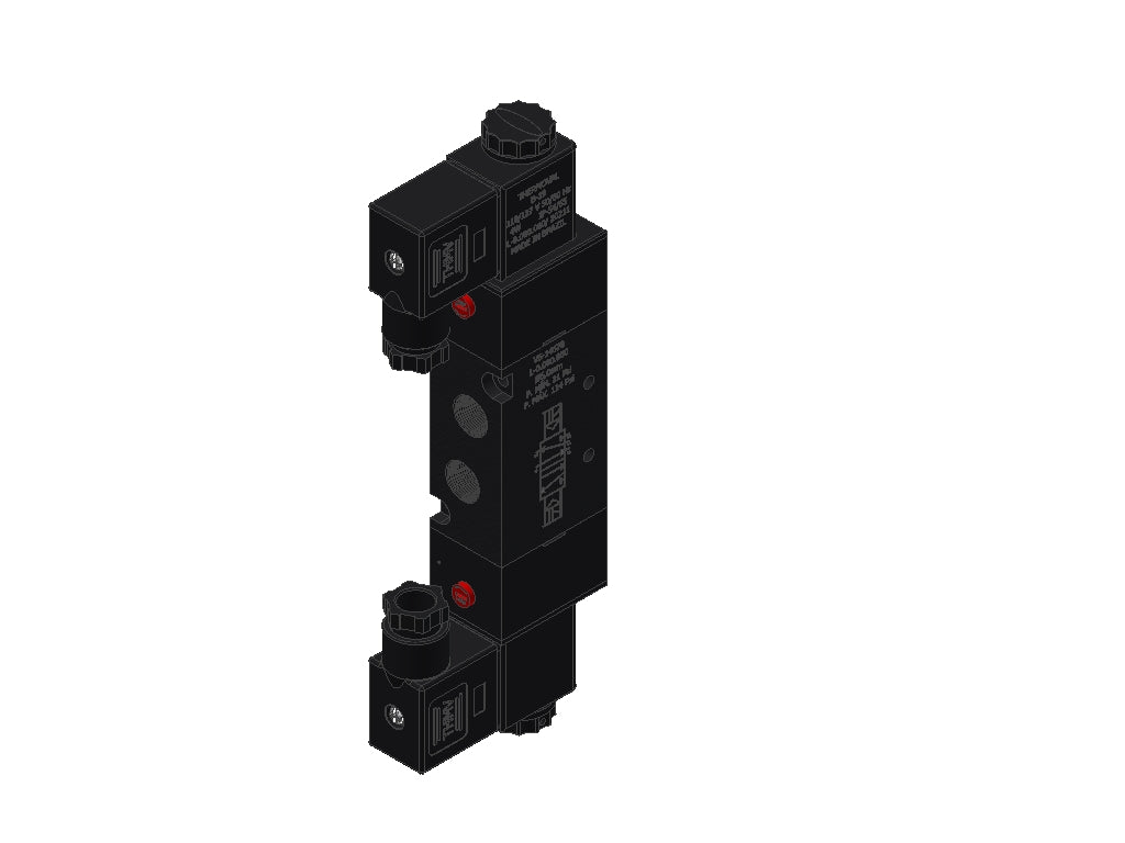 Pneumatic Valve, 5/2-Way Double Solenoid, 1/4" BSP