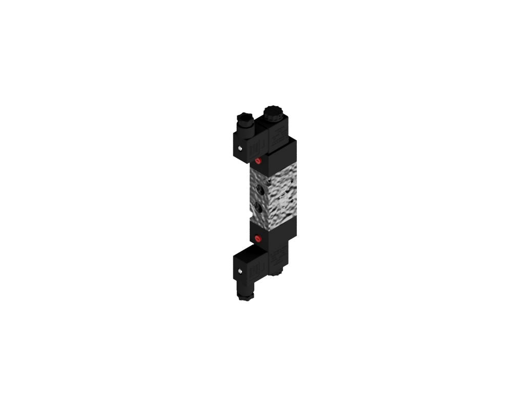 Pneumatic Valve 5/2 way, Double Solenoid, 1/8"