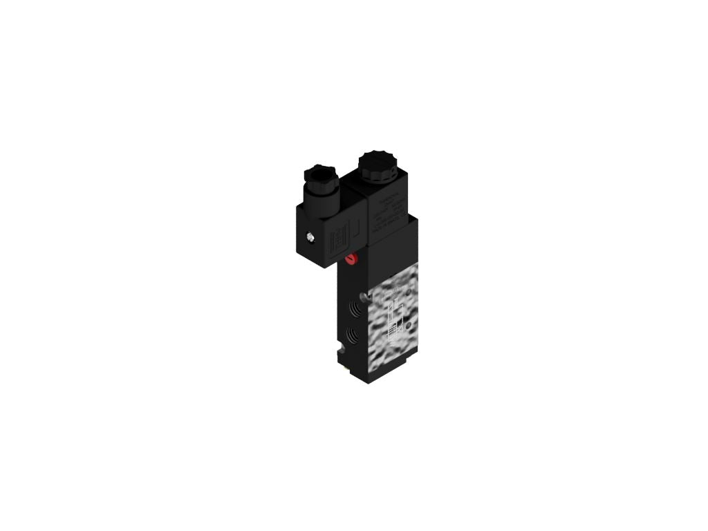 Pneumatic Valve 5/2 way, Simple Solenoid, 1/8" BSP - 15447