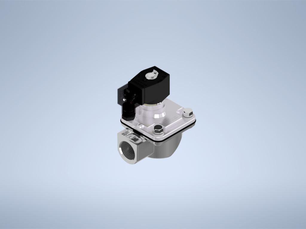 Dust Collector Solenoid Valve, 2way, Normally Closed, 1" NPT, 24V