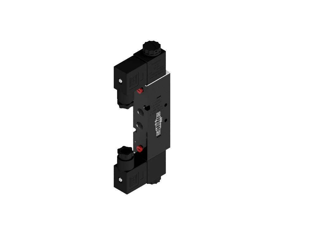Pneumatic Valve 5/2 way, Double Solenoid, 1/8" NPT