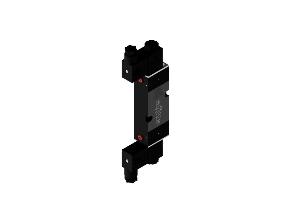 Pneumatic Valve 5/2 way, Double Solenoid, 1/4" BSP