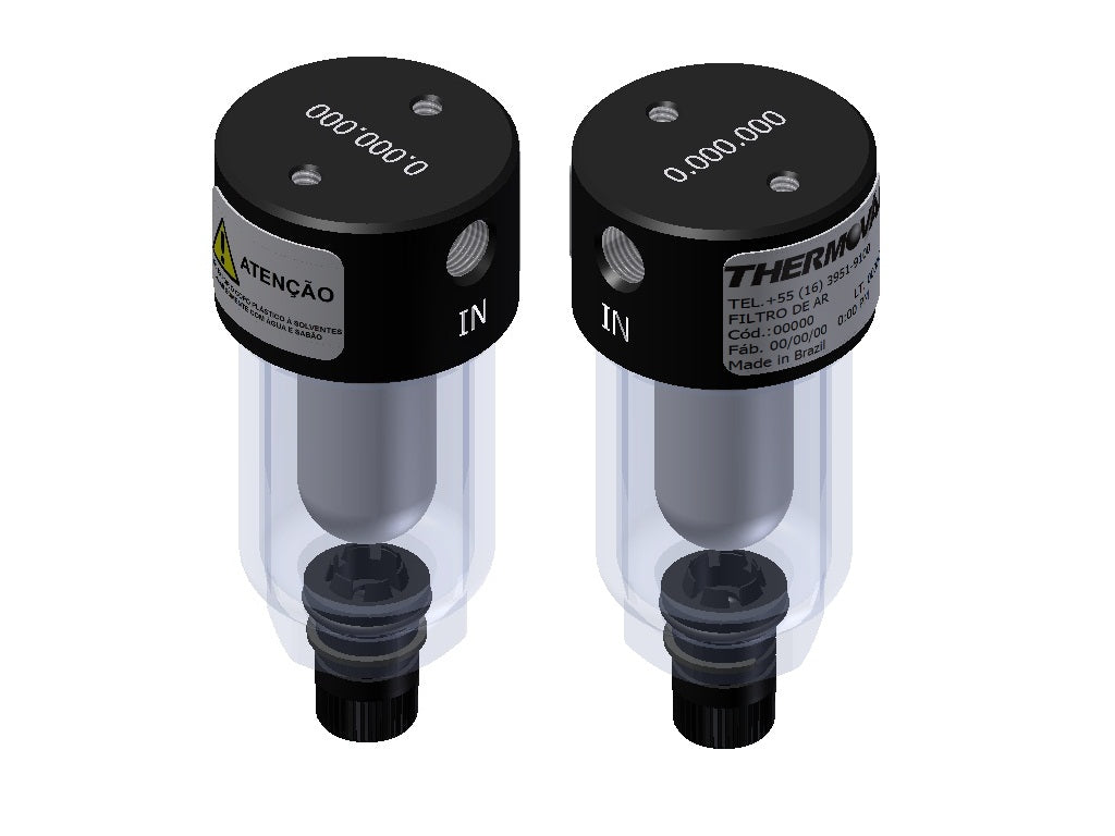 Air Filter - Semi Automatic Drain, 1/8" NPT