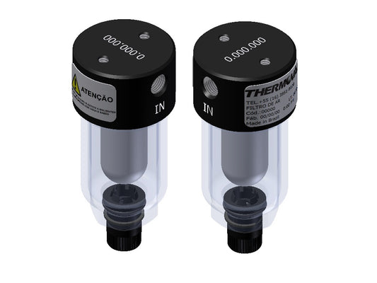 Filtro de aire: drenaje semiautomático, 1/8" NPT