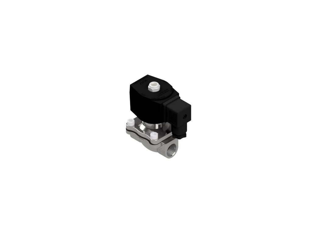 Stainless Valve, 2-Way Normally Closed, 1/2" NPT