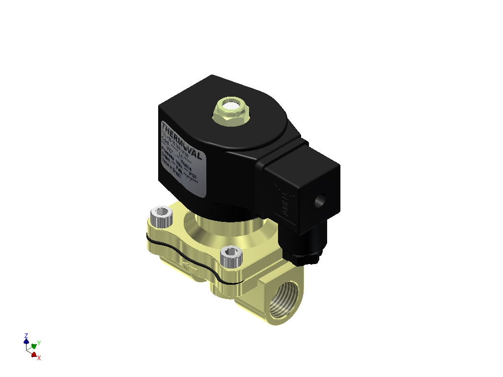 Solenoid Valve 2-Way Normally Closed 1/2" NPT