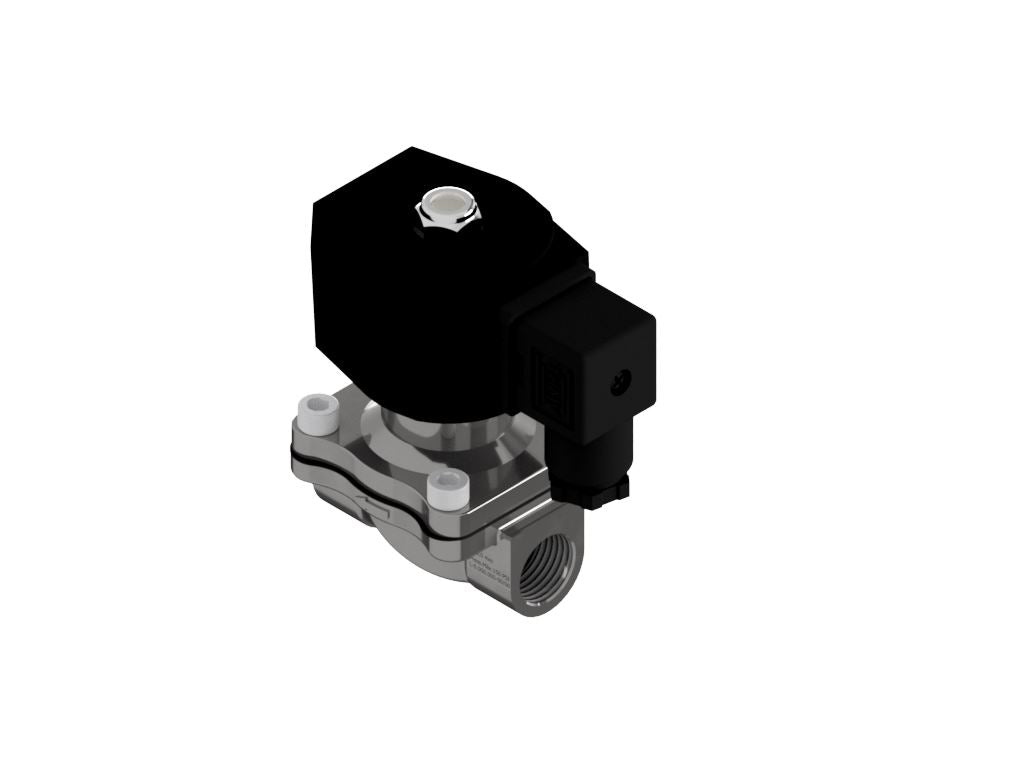 Válvula Inoxidable 2 Vías Normalmente Cerrada 1/2" NPT