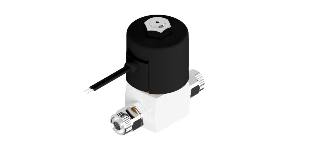 Válvula solenoide de 3 vías, normalmente cerrada, 12 V