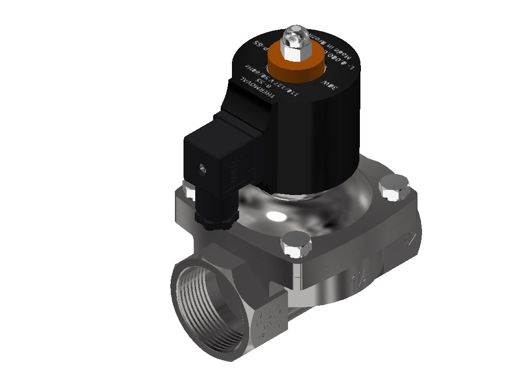 Stainless Valve - Way Normally Closed 1.1/2" NPT