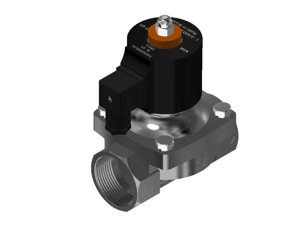 Stainless Valve 2-Way Normally Closed 1.1/2" NPT
