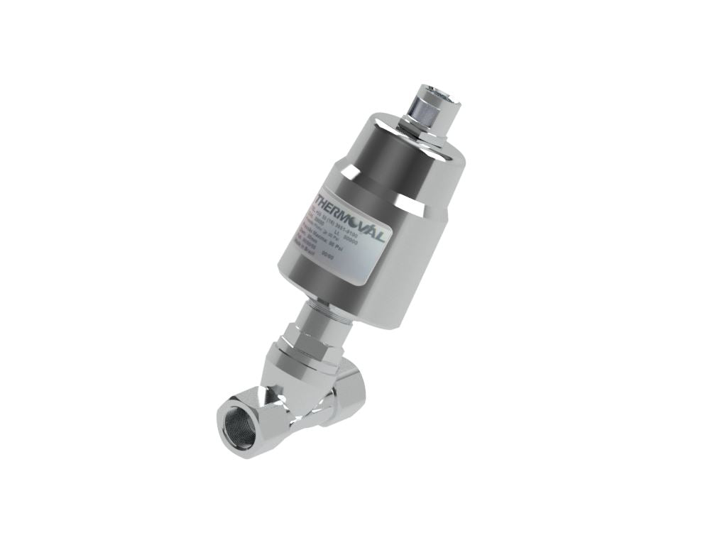 Angle Valve, 2way, Normally Closed, 1/2"NPT, Stainless Steel