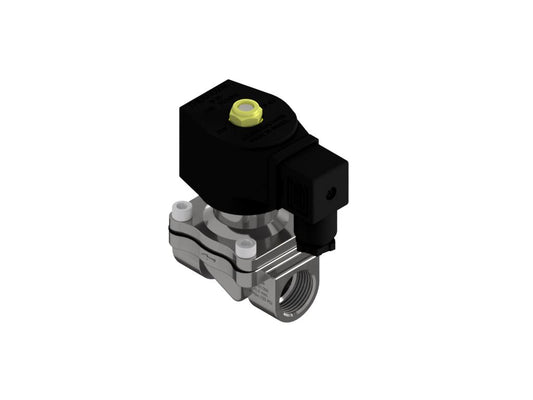 General Purpose Solenoid Valve, 2way, Normally Closed, 3/4" NPT, Stainless Steel, 24VDC